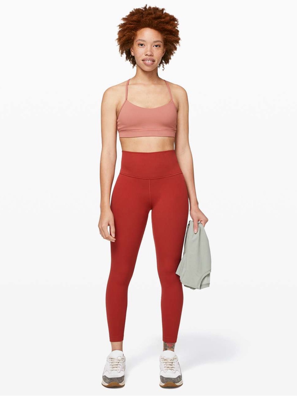 Lululemon athletica high rise align II 25”pants size 6 rust cayenne